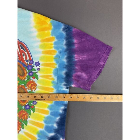 Rare Vintage Y2K 2006 Grateful Dead Inspiration Liquid Blue Tie Dye Band Tee Art - Picture 15 of 16
